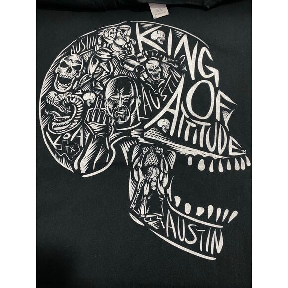 Stone Cold Steve Austin WWE King of Attitude Black T Shirt Size 3XL - Picture 6 of 10